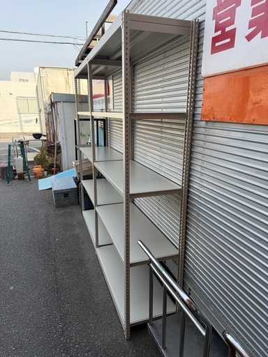 中軽量棚　2連結　幅235奥45 高さ210cm
