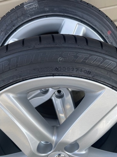 トヨタ オーリス純正 新車外し 17インチタイヤセット バリ山古い
