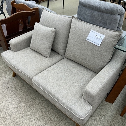 リユースのサカイ東金店 2人掛けソファー ベージュ TJ17139