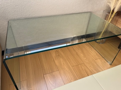 フランフラン クレール コーヒーテーブル（W900） ガラステーブル (ズ