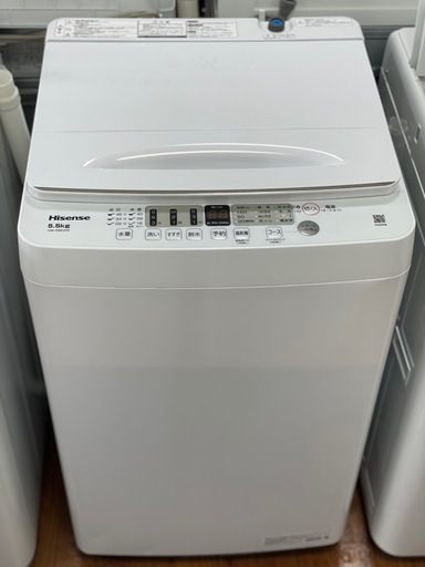 送料・設置込み可?表示価格より10%OFF?　洗濯機　5.5kg  Hisense 2022年【分解クリーニング済み】