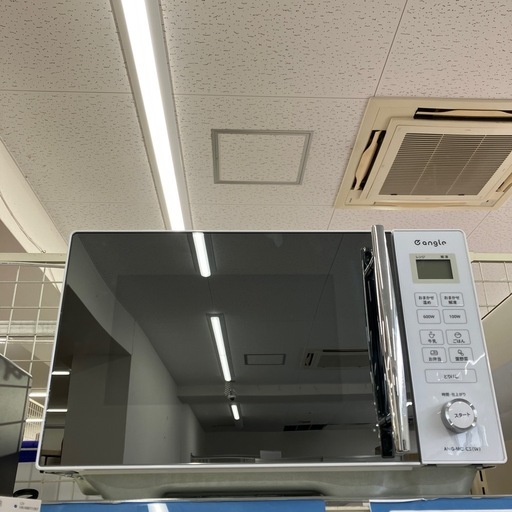 「安心の6ヶ月保証付。【電子レンジ 小泉成器 ANG-MO-C5 2022年製 900W 庫内フラット 50Hz/60Hz】取りに来れる方限定。」