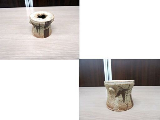 唐津焼 久峰陶苑 山口康雲 康雲 作(旧 雲仙）康雲窯 蓋置 茶道具 共箱付 苫小牧西店
