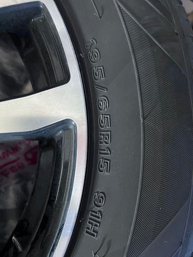 ノーマルタイヤ(ホイール付) 195/65R15 91H　オートバックス　2022　