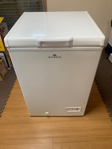 【2019年製】ALLEGiA（アレジア）上開き冷凍庫 103L AR-BD103