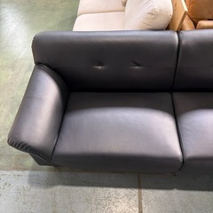 ソファ　2人掛け　二人掛け　黒色　2.5人掛け　ブラックの画像