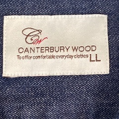 長袖ジャケット インディゴ染め生地 LLサイズの画像