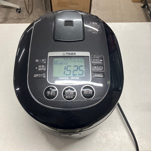 TIGER IH炊飯器 2022年製　ブラウン　5.5合　中古 タイガー TIGER 【アウトレット】炊飯器 5.5合 圧力IH マットブラック