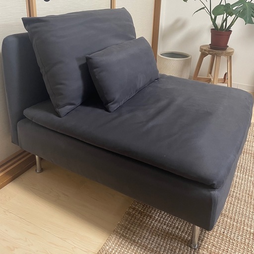■ ミキインテリア ■ 引取限定 ■ アウトレット ■展示品 ■ 通常価格139800円 ■ ヘッドレス　肘部　ギア機能付き　気品のネイビー　カウチソファー３点　座って左 □ ミキインテリア □ 引取限定 □ アウトレット □展示品 □ 通常価格