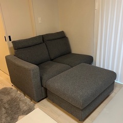 27日のみ 値下げ イケア　IKEA VIMLE/ヴィムレ　ソファ 2人掛けと収納付きオットマンの画像