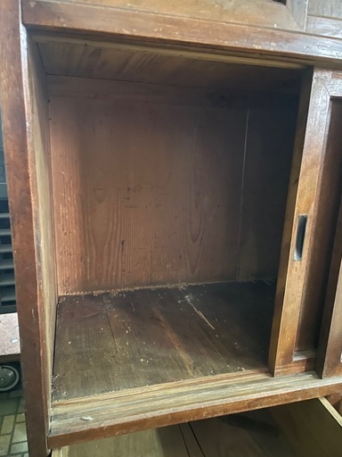 【引取限定】水屋箪笥　昭和レトロ　食器棚