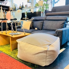 MUJI 無印　muji 無印良品　ビーズクッション　体にフィットするソファ　グレー　の画像