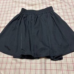 ミニスカート　裏地キュロットタイプ　Mサイズ　ブラック　の画像