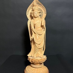 十一面観音　木彫り　