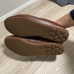 高級本革clarksブランド革靴26.5の画像