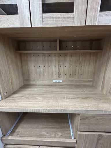 ★来店限定 　食器棚　ライトブラウン