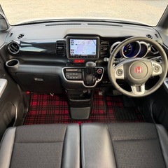 27年3月の為　自動車税7200円! 後期型　N-BOXカスタム　GターボLパケ　車検満タン　デカナビ　Bカメの画像