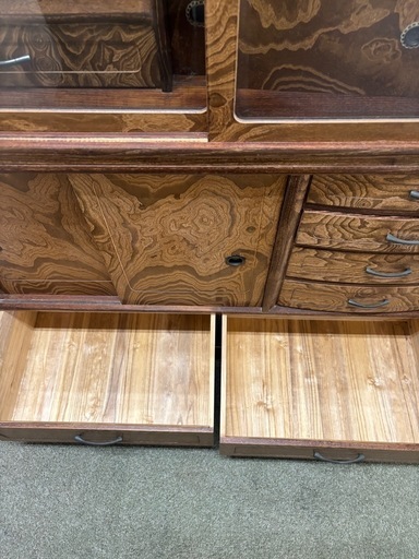 昭和レトロ倉庫保管品ヴィンテージ茶箪笥水屋食器棚 (nissy ) 福井の