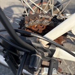 【整備士による点検済み】　☆前後良品中古タイヤ☆   26インチ 軽快車　防犯登録料込価格︎‼︎の画像