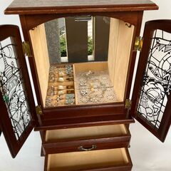 木製ジュエリーBOX　オルゴール付の画像