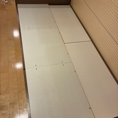 【1月末引取】ニトリ 収納付きベッド(アザン3 MBR) 説明書・コンセント付の画像