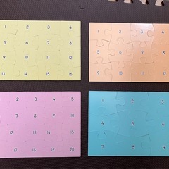 公文　STEP2 新幹線 パズル 4点セットの画像