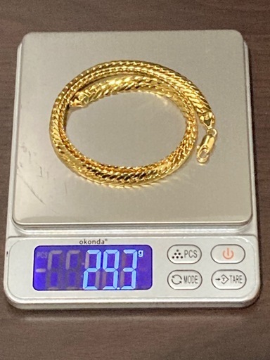 A 18金 刻印 ネックレス チェーン イタリア 実家整理 遺品整理