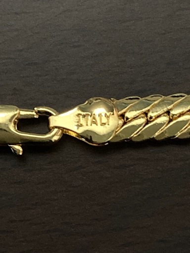 A 18金 刻印 ネックレス チェーン イタリア 実家整理 遺品整理