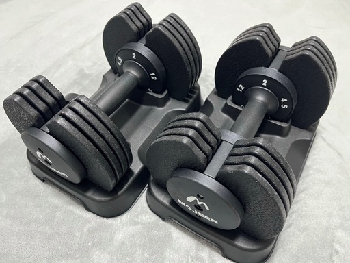 MOJEER 可変式ダンベルセット 12kg MOJEER 可変式 ダンベル 12kg 2個セット【受け渡し20日の夜まで