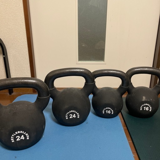 ケトルべル16キロ2個24キロ2個セット
