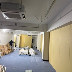店舗の改装工事　夜間電気工事の画像