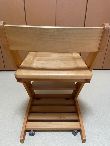 ★美品★杉工場　学習椅子　天然木アルダー材　ロック式キャスター　ミラ　　