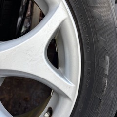 トヨタ純正215/55　R17タイヤ・ホイール2本セットの画像
