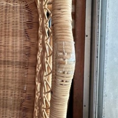 ベビーベッド 籐ゆりかごの画像