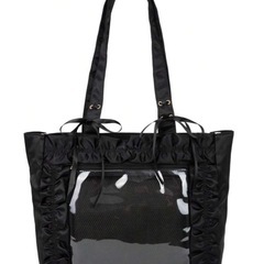 原宿系 サテンリボン ストレージバッグの画像