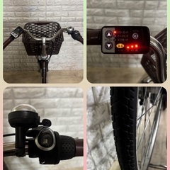 🌸美品🌸室内保管🌸大容量バッテリー 🌈パナソニック 電動アシスト自転車🌈 ViVi ✨26インチ10の画像