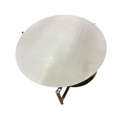 【本日限定値下げ中！】丸テーブル／ローテーブル ホワイト　珪藻土の画像