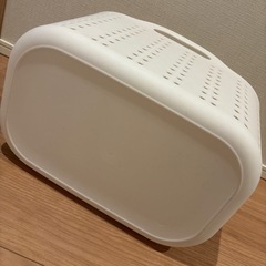 軽くて持ち運びやすいソフトランドリーバスケット(ボルカ M ホワイト)の画像