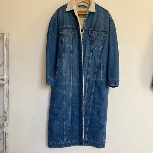 未使用　Levi's ボアロングデニムコート