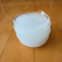 琉球ガラス　醤油入れ　小皿　6個セットの画像