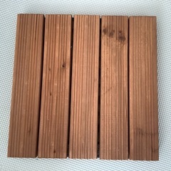 新品 - ウッドデッキタイル x7枚の画像
