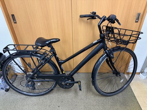 整備済み中古自転車アルミフレームクロスバイクLEDオートライト
