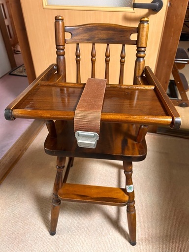 【飛騨の家具】【希少品】木製ベビーチェア