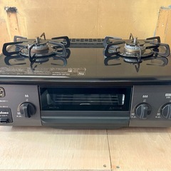 お引取り限定 24年製 パロマ LPガス用コンロ 2口ガステーブル IC-S39-R 右強火力 グリル未使用 の画像