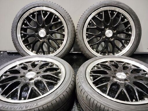走行短め【TOYO TRANPATH LuK 165/50R16】夏タイヤ【LOXARNY マルチフォルケッタ 16インチ 5.5J4HPCD100+48】22年製 タント等　(KTM596)