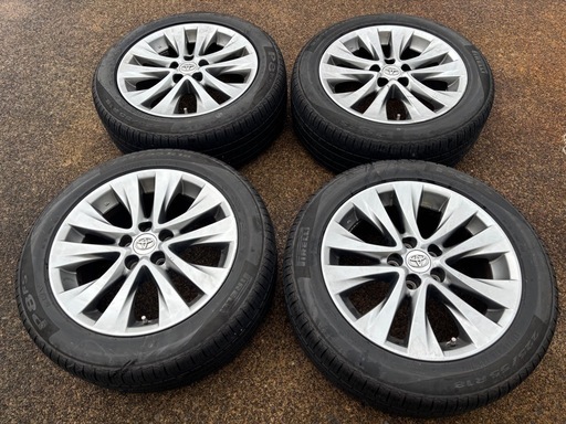 225/55R18 サマータイヤ アルミ付4本 トヨタ RUV4 ハリアー　18インチ ピレリ