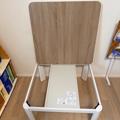 【中古品】こたつテーブル 天板リバーシブル CK-F7519MB ホワイト 2020年製 暖房器具の画像