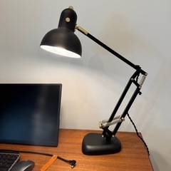 Kanademono デスクライト　ブラック×ゴールド インダストリアル　ヴィンテージ　アイアン　在宅ワークの画像