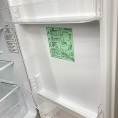 【トレファク高槻店】安心の6ヶ月間保証！取りに来れる方限定！Hisense（ハイセンス）の2ドア冷蔵庫のご紹介です！の画像