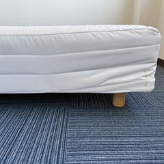 ◎足付マットレス シングル  使用100回未満 シーツ2枚重ねで使用 美品 ヘタリ無しの画像